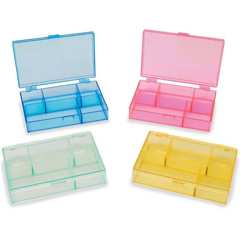 ORGANIZER ASSORTED NEON 4PCS 3-1/2X4-1/2 IN 