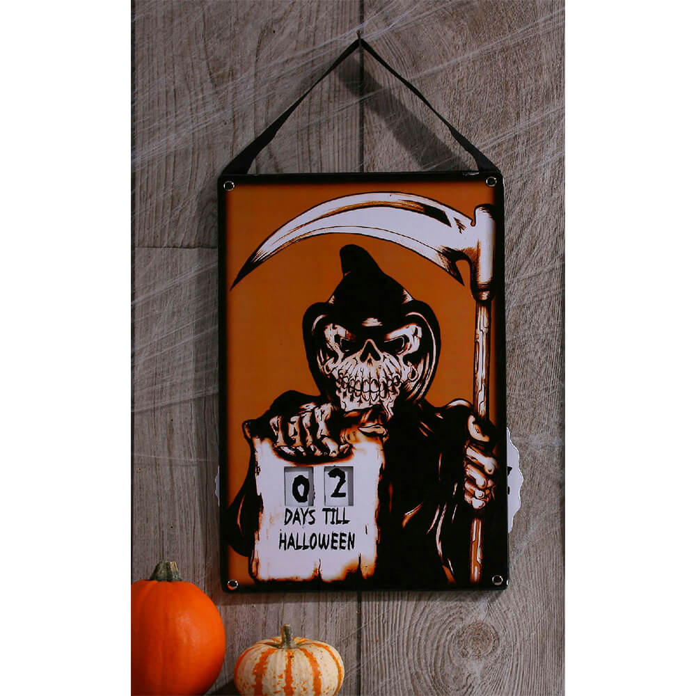 Grim Reaper Skeleton Halloween Countdown Calendar 