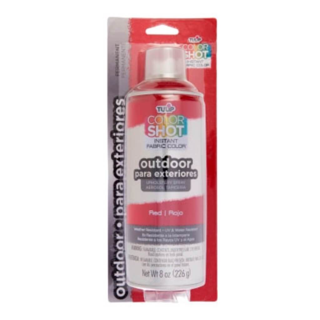 Color Shot Instant Fabric Spray indoor 8oz Scarlet