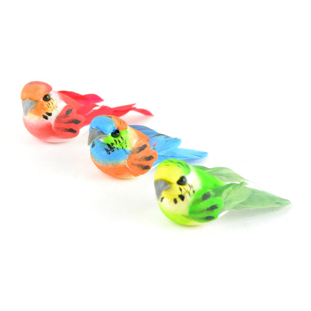 Mini Tropical Bird Assortment 3Pc 1.5in 