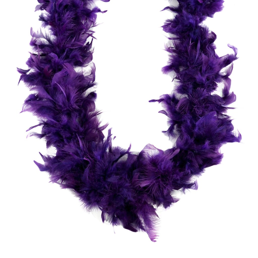 Flat Chandelle Boa Feather Turkey 45Gram 2 Yds Deep Plm 