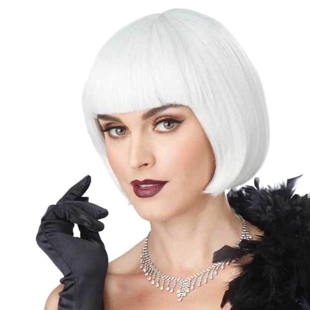 Flapper Wig - White