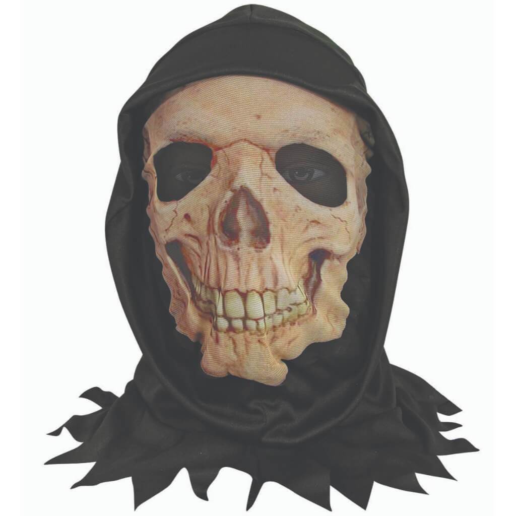 Skull with Hood Stocking Mask