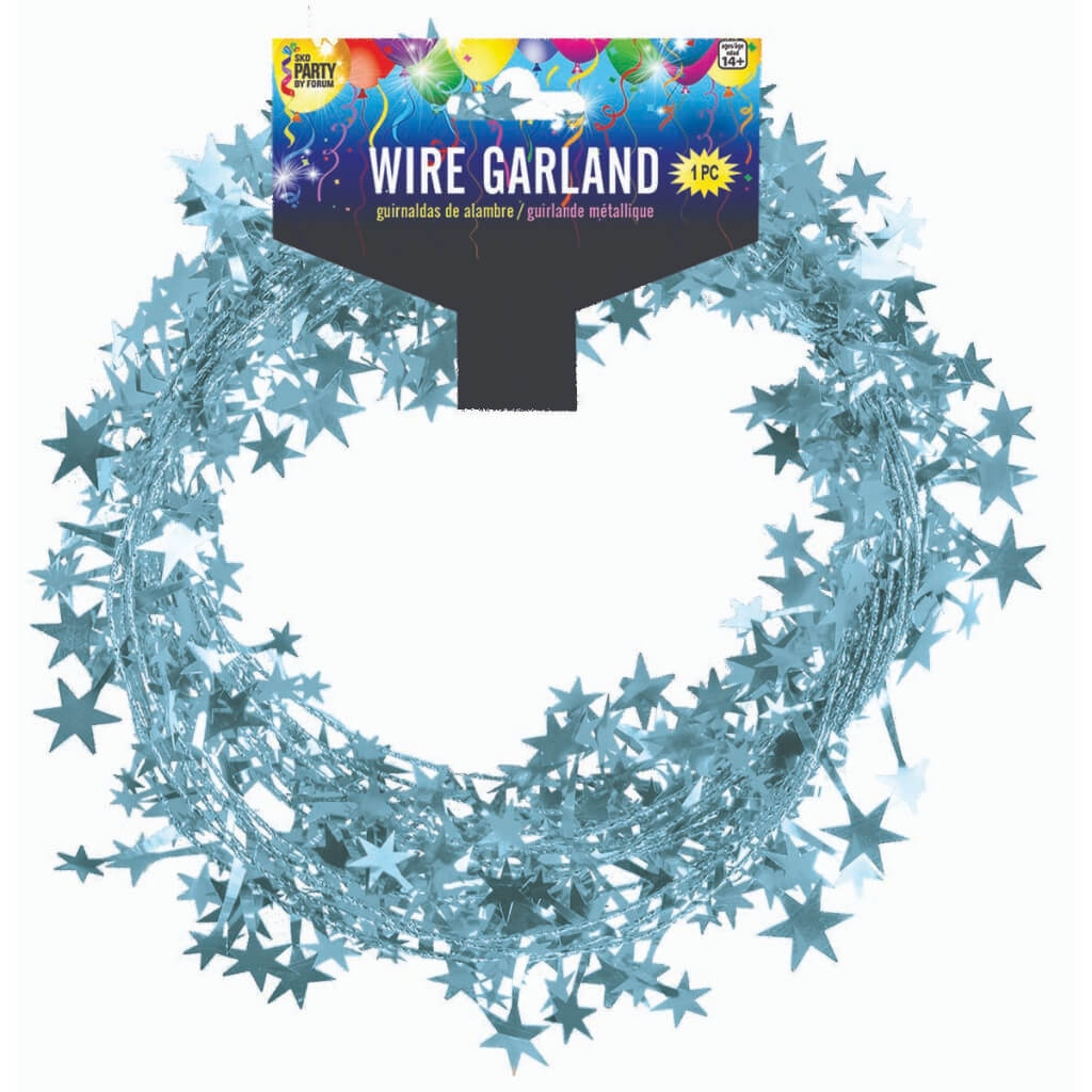 Star Garland 25Ft Ice Blue 