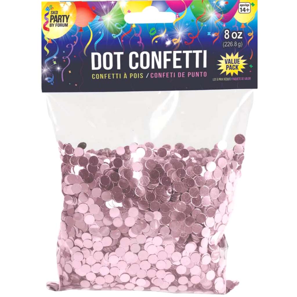 Light Pink Dot Confetti 8oz