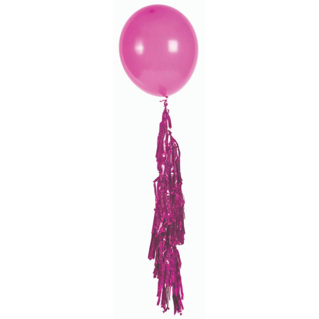 Balloon Tassels Garland 8in Holographic