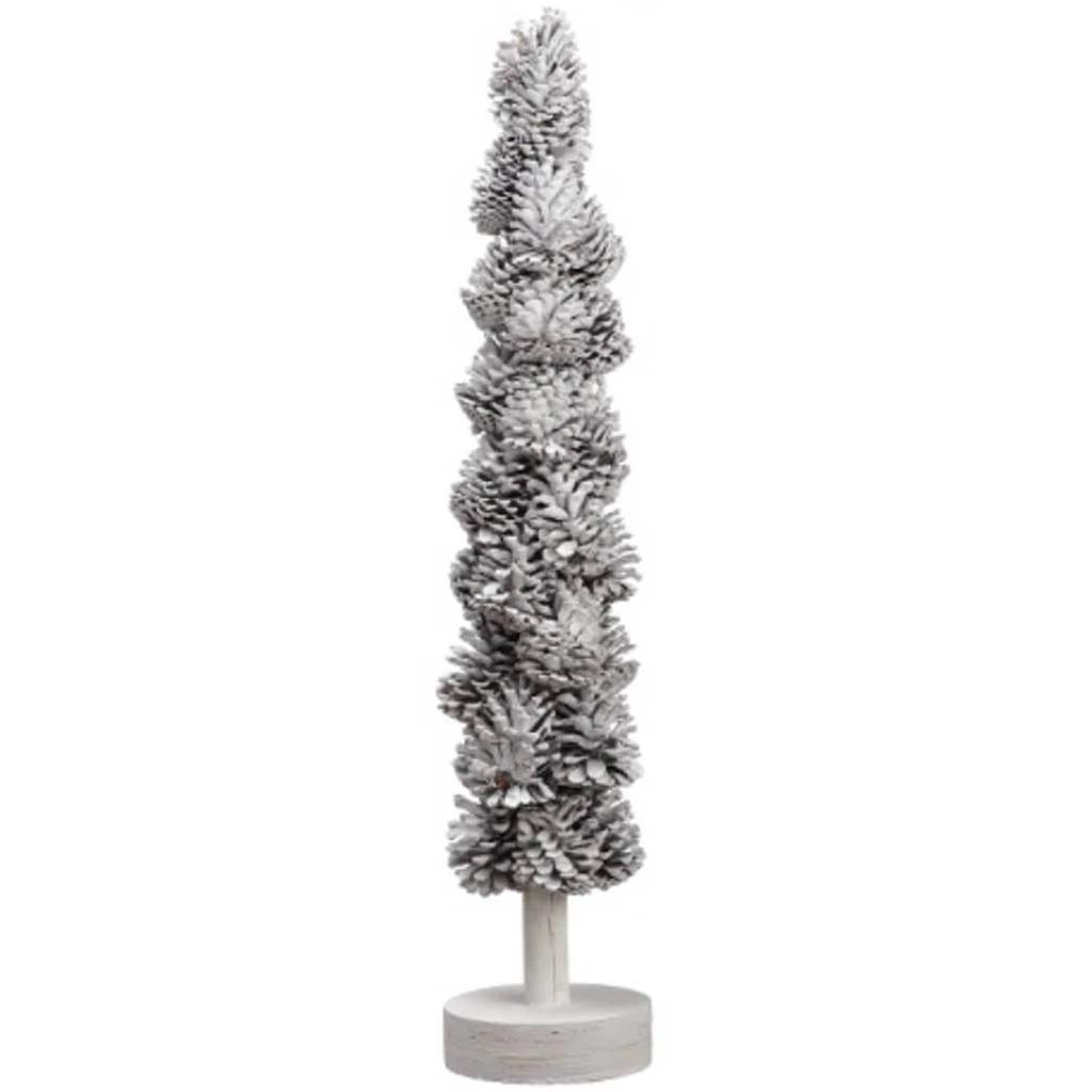 Glittered Pine Cone Topiary 