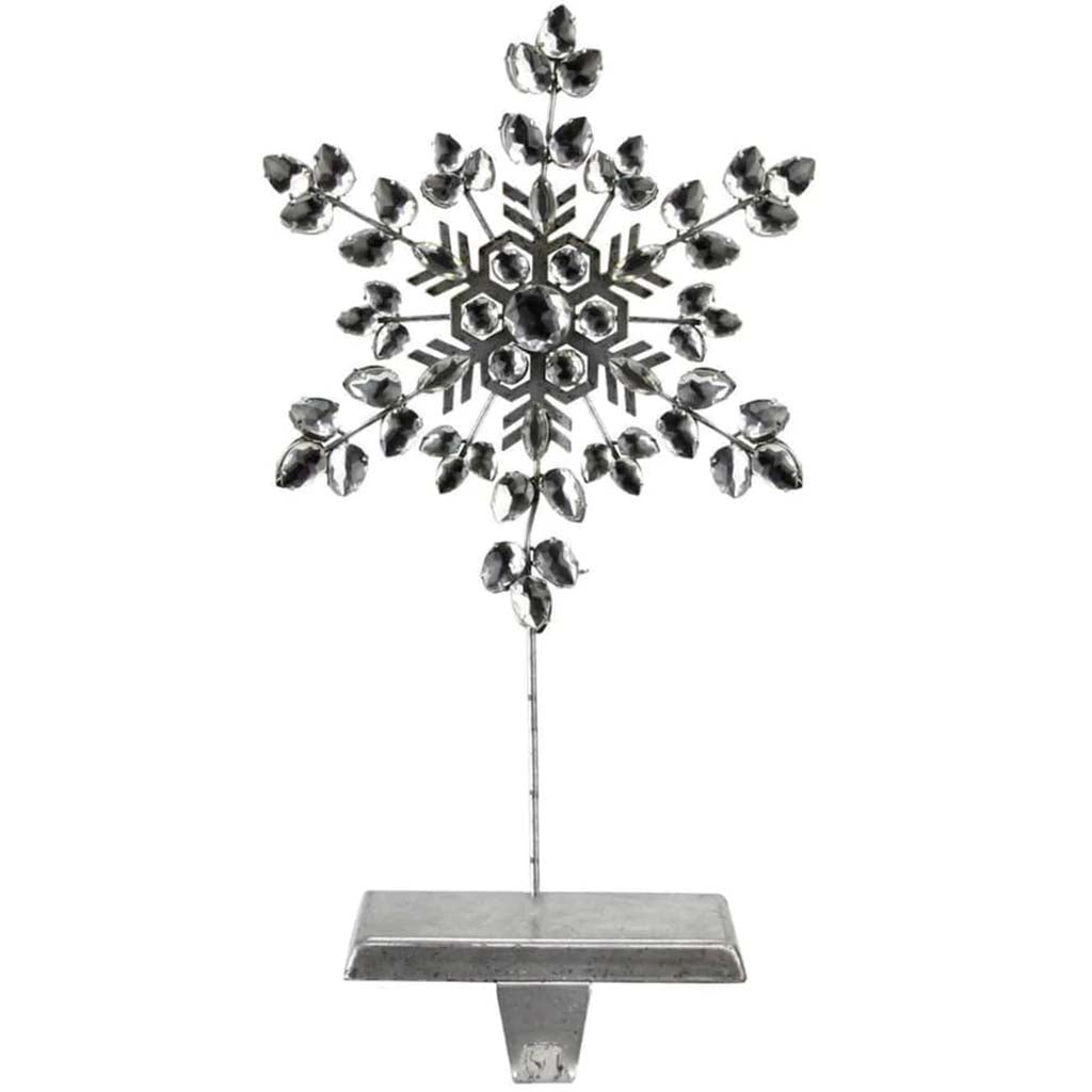 Rhinestone Snowflake Stocking holder 