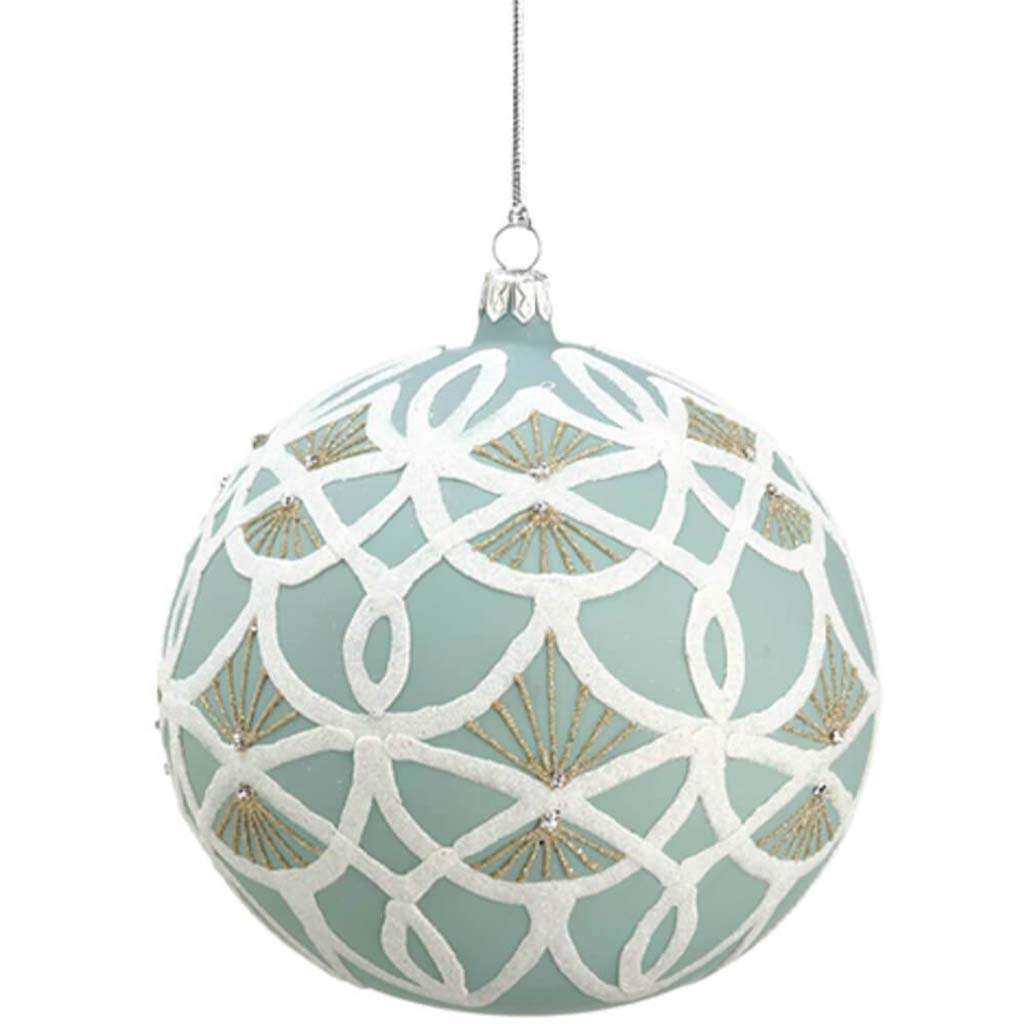 Geo Glass Ball Ornament 