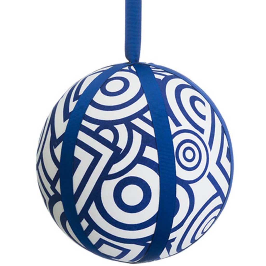 Geometric Pattern Ball Ornament 