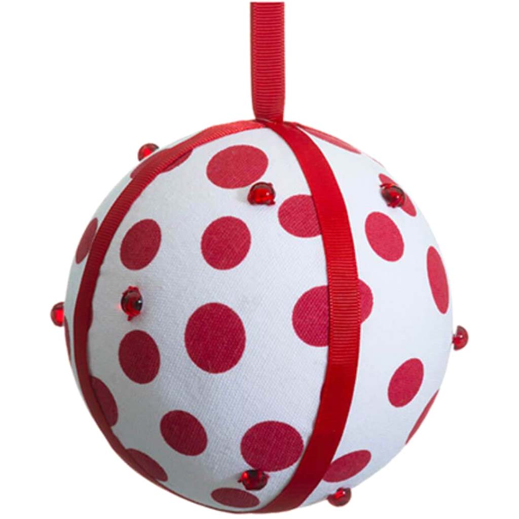 Polka Dot Ball Ornament 