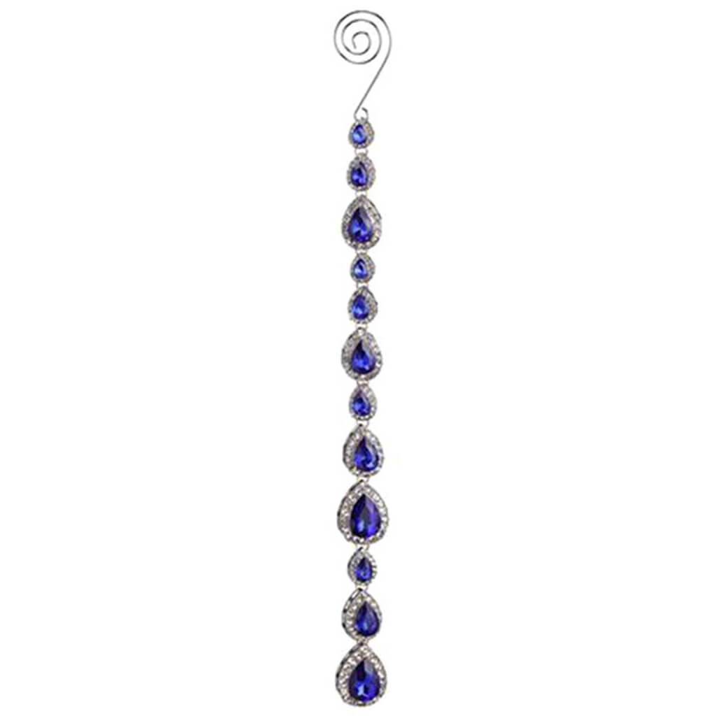 Rhinestone Icicle Drop Ornament 