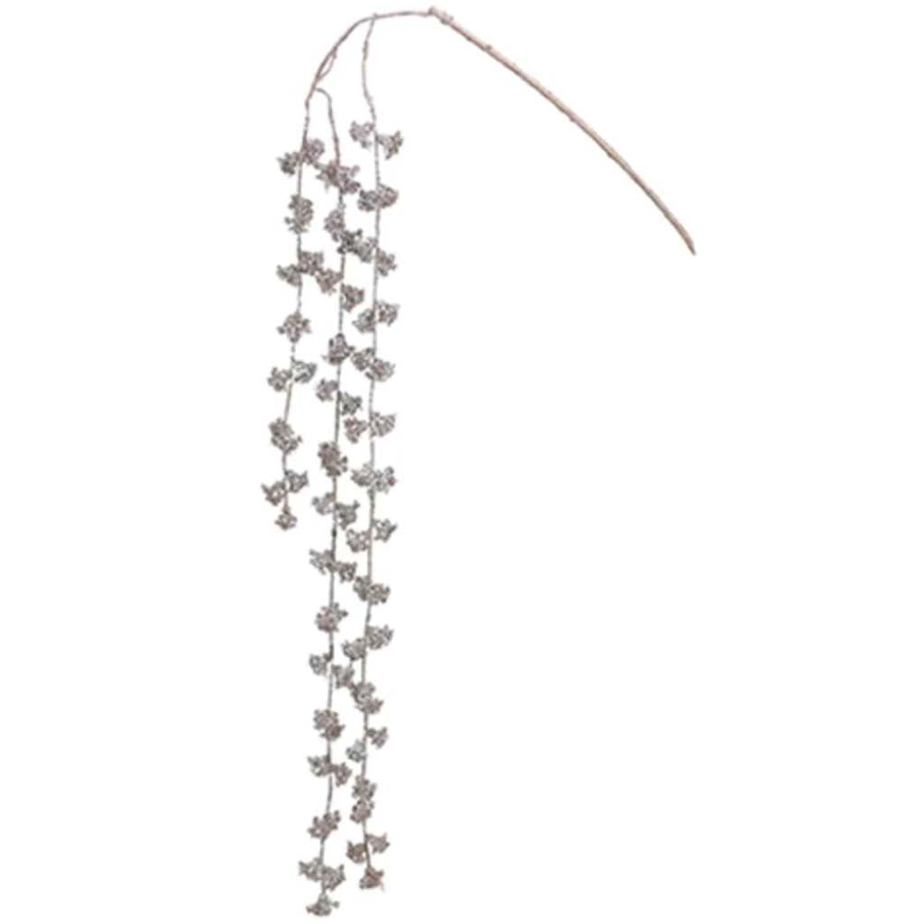 Glittered Pod Hanging Spray 