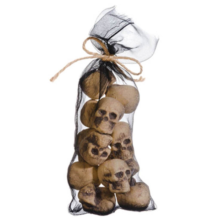 Skull X12 In Bag Be/Gy 9" 