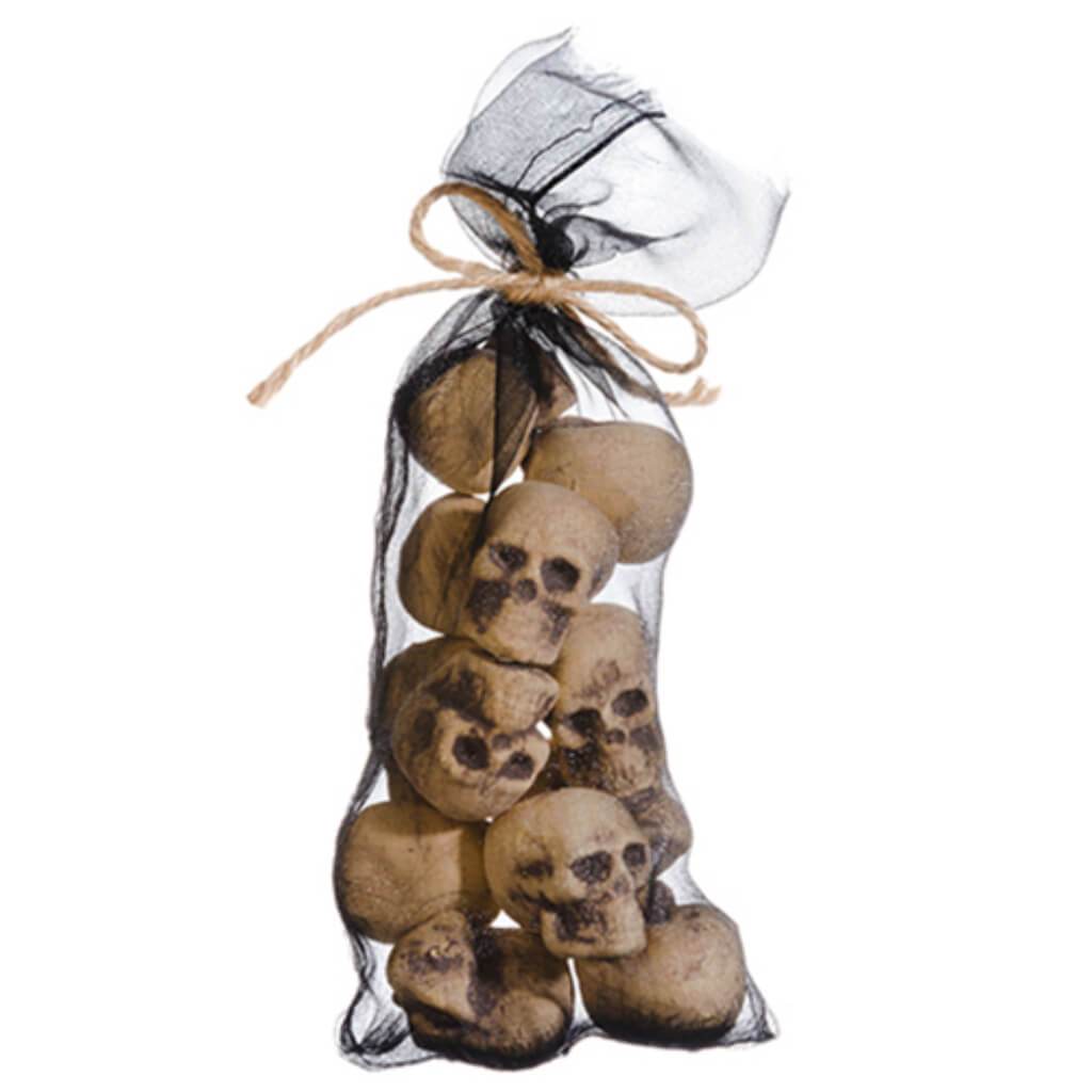 Skull X12 In Bag Be/Gy 9" 
