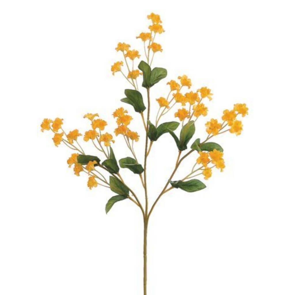 Double Baby&#39;s Breath Spray 19in Gold