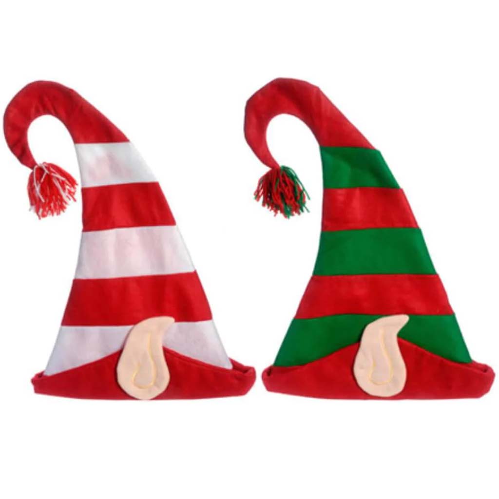 Elf Striped Hat Colors 17 inches 