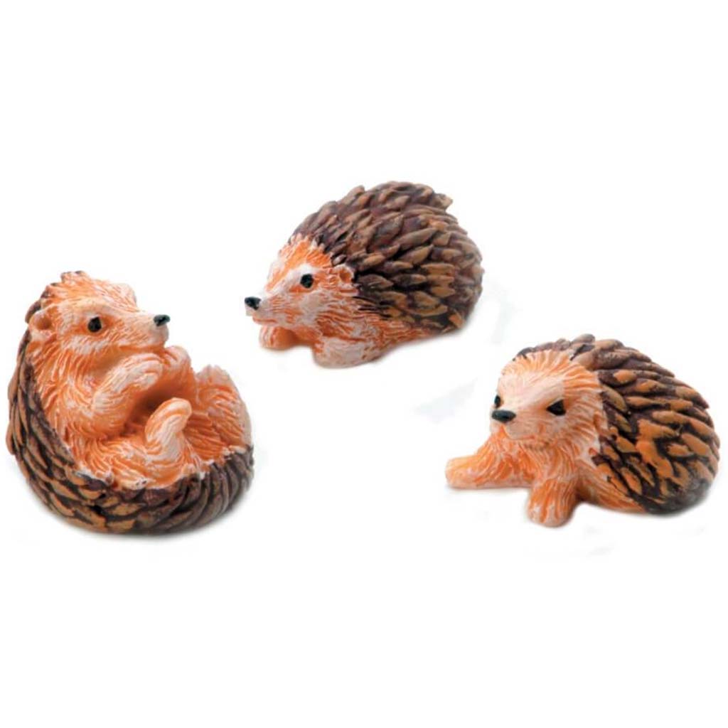 MINI HEDGEHOG RESN 1X1.5IN 3PC 