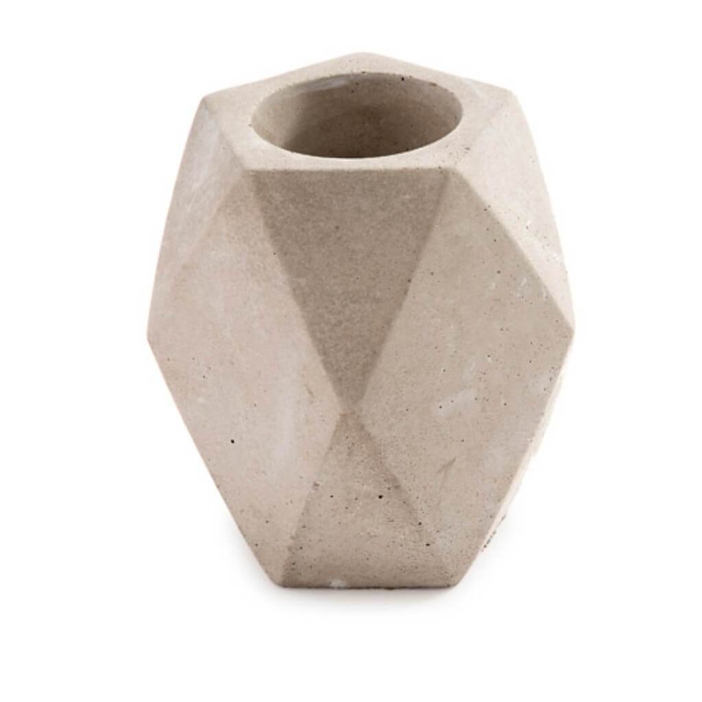 CEMENT POT DIAMOND FACETED EDG 4.75X5.5IN 