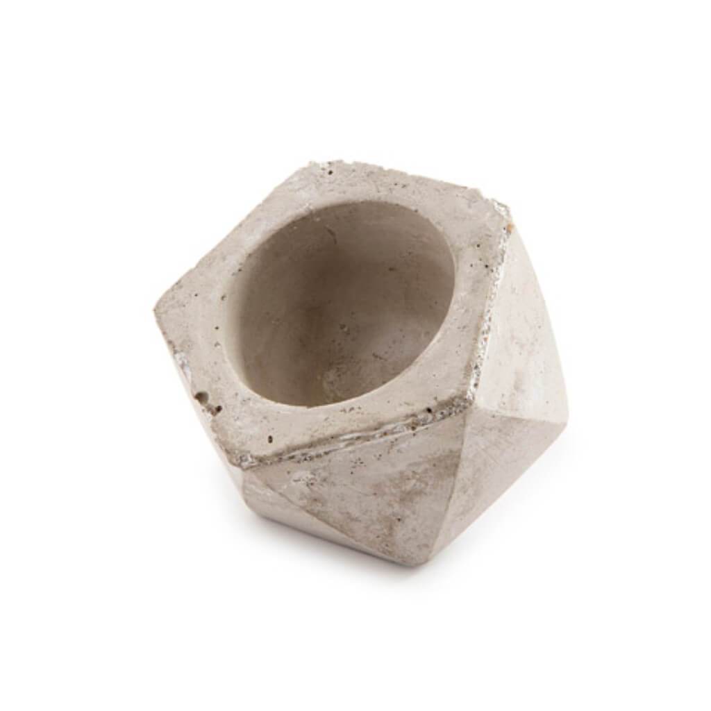 Cement Planter Pot with Large Opening