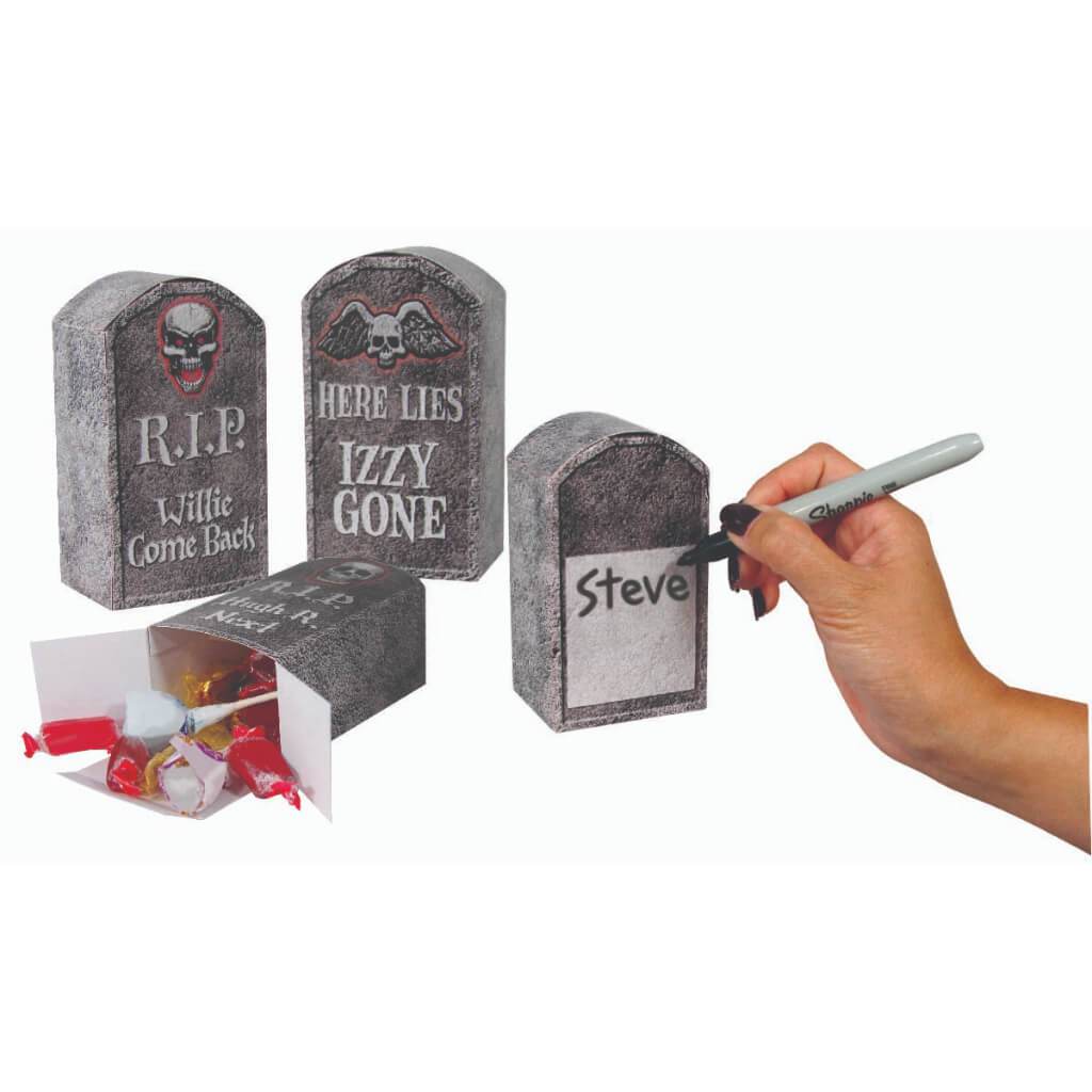 Tombstone Favor Boxes 3pcs