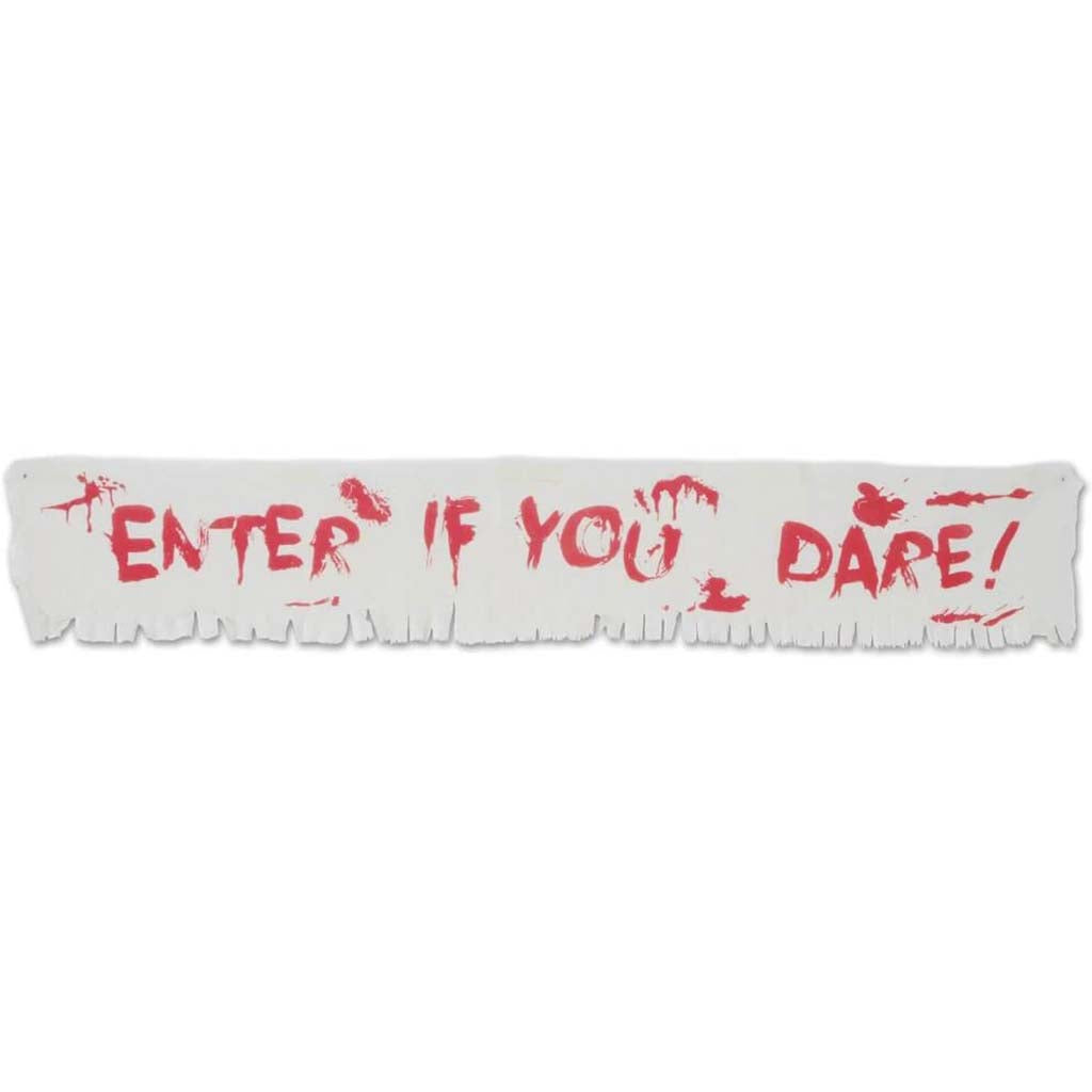 Fabric Banner Enter If You Dare! 