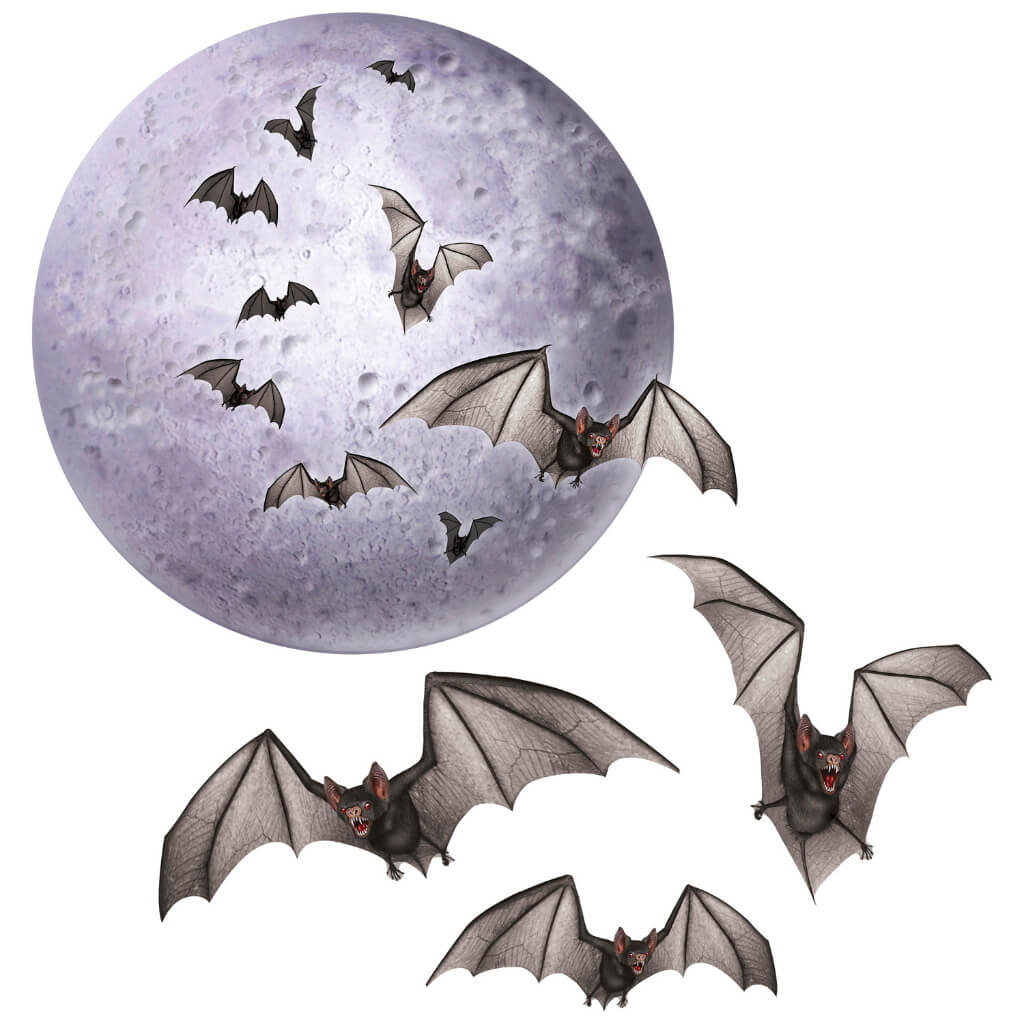 Cut-Outs Moon &amp; Bat 