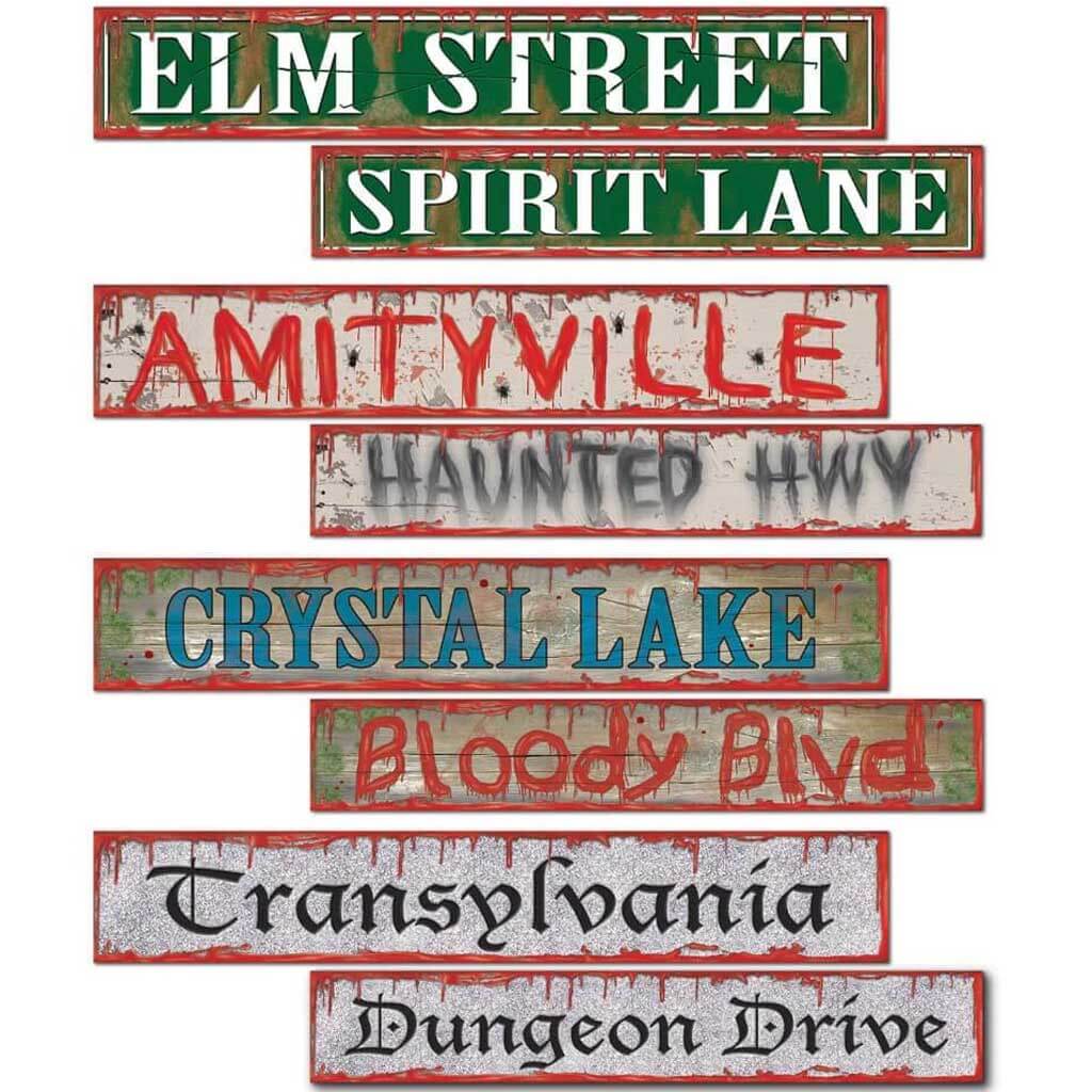 Cut-Outs Halloween Street Sign 