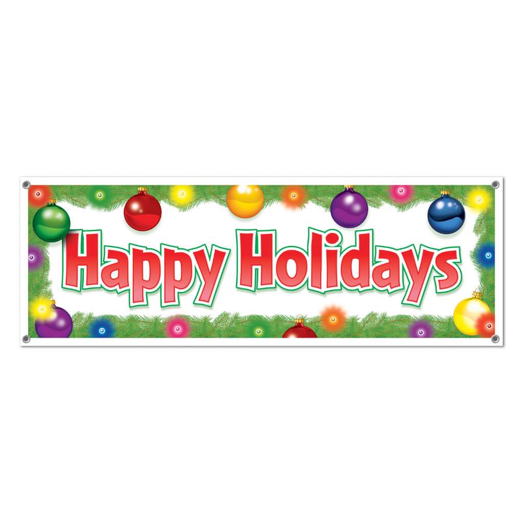 Happy Holiday Sign Banner 