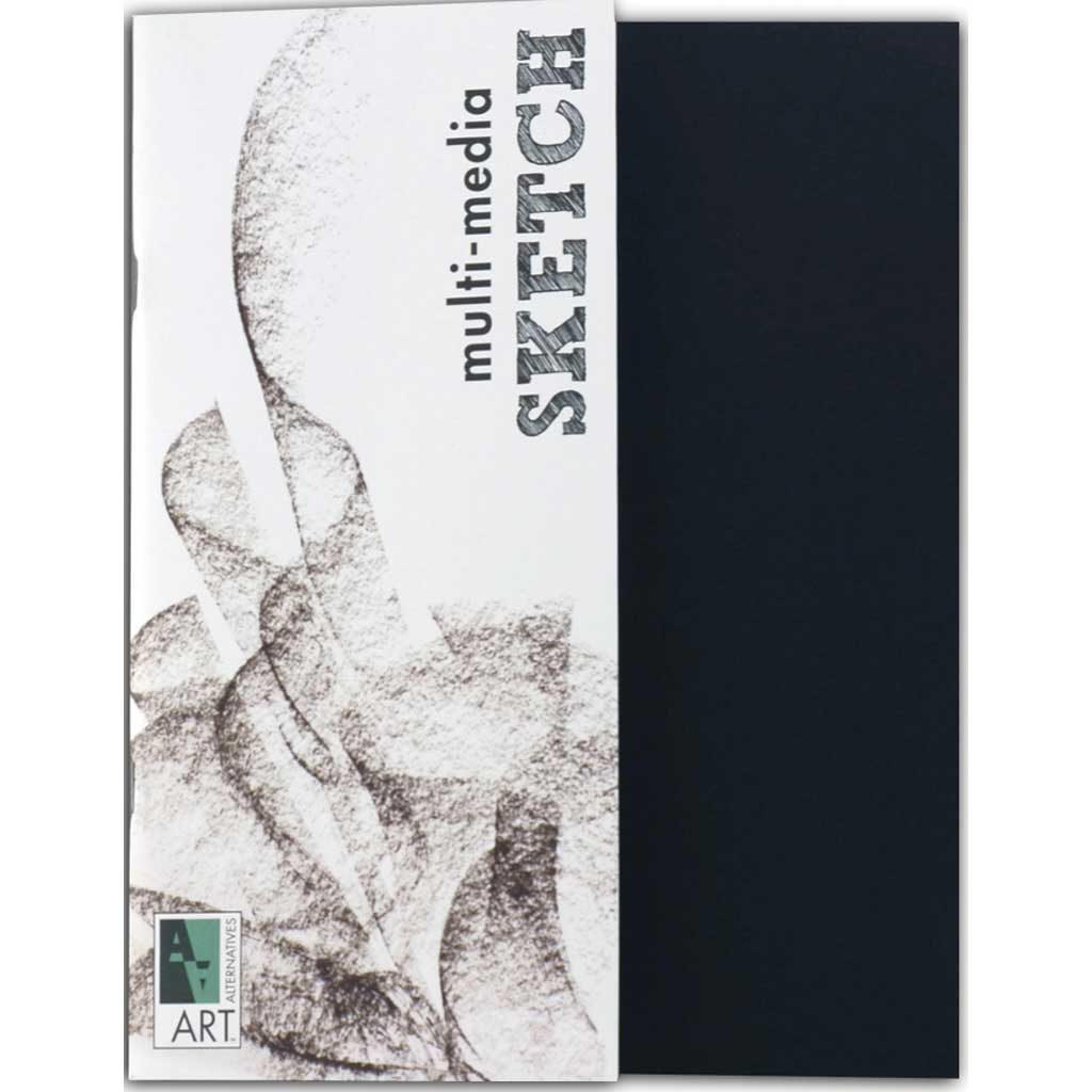 8.5 x 11 Black Spiralbound Sketchbook by Artsmith