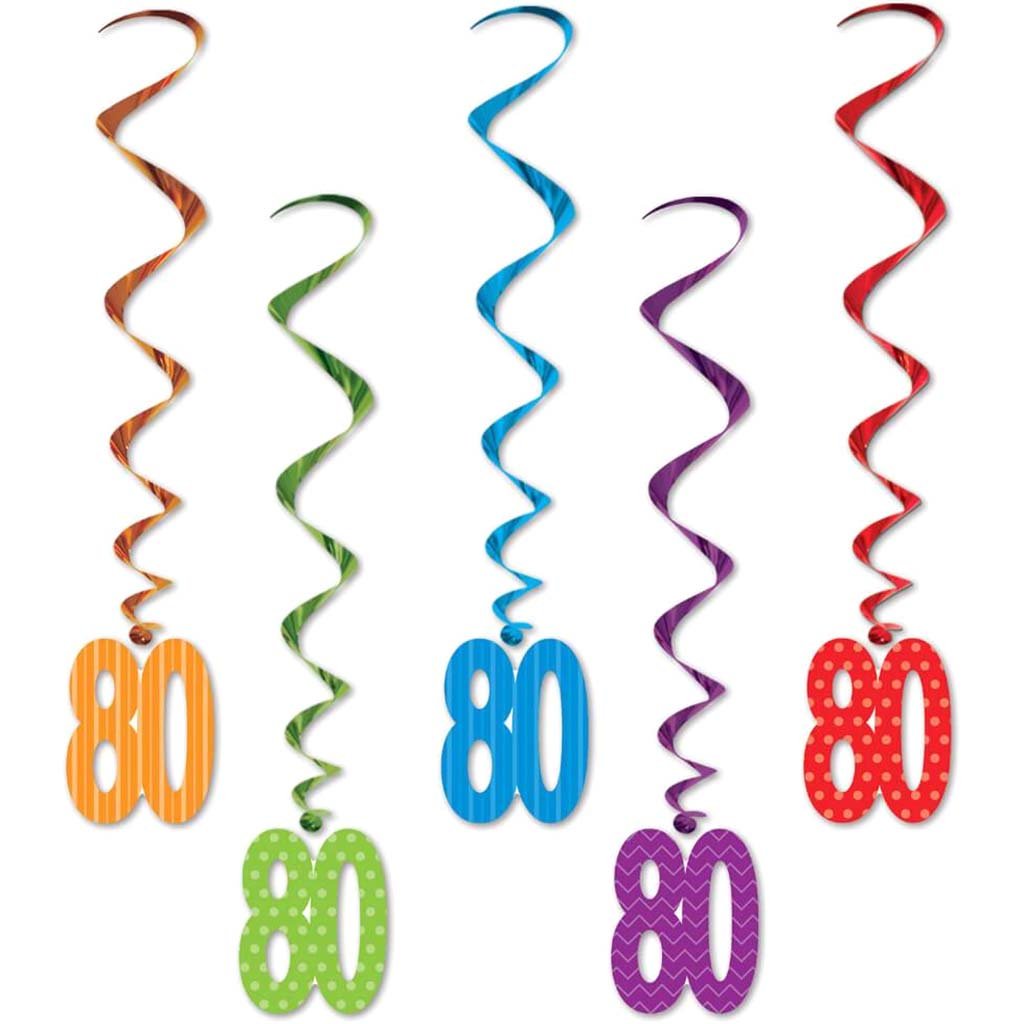 Whirls &quot;80&quot; 3ft Multicolor 