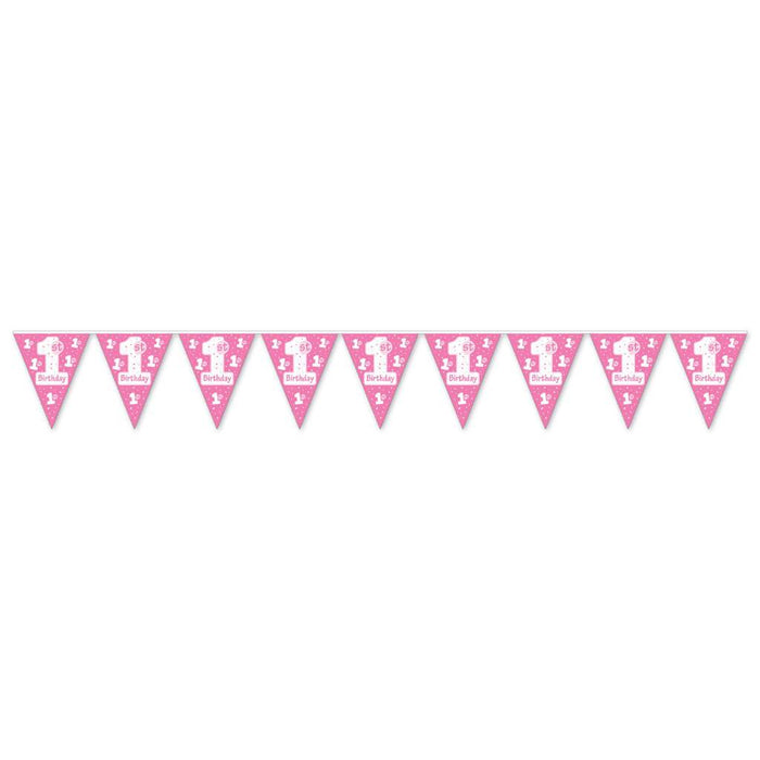 1st Birthday Pennant Banner 