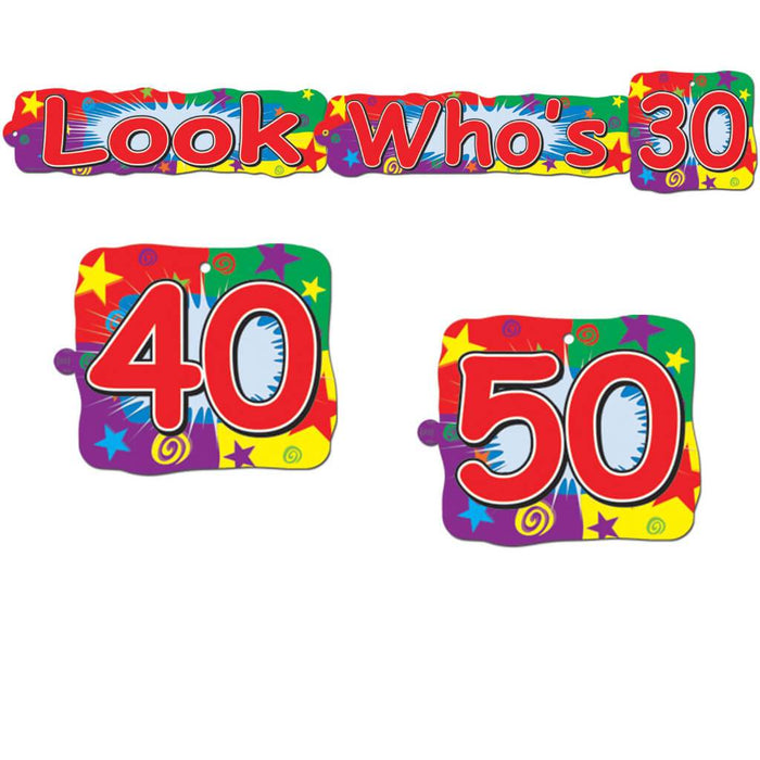 Look Who's (30/40/50) Streamer 