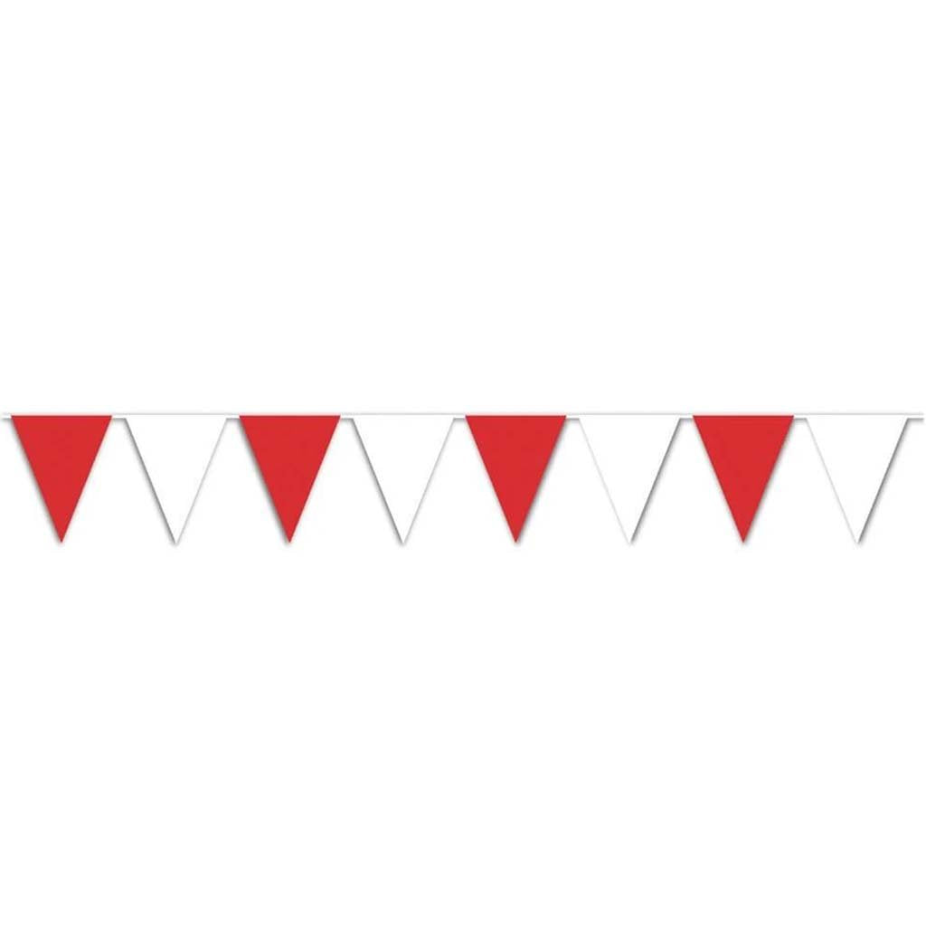 Pennant Banner Red &amp; White 