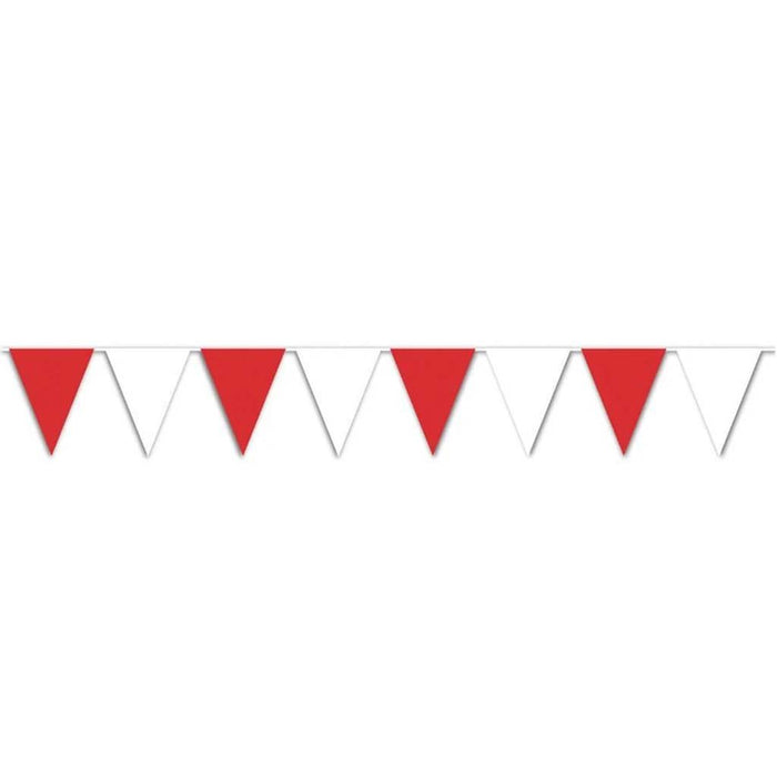 Pennant Banner Red & White 