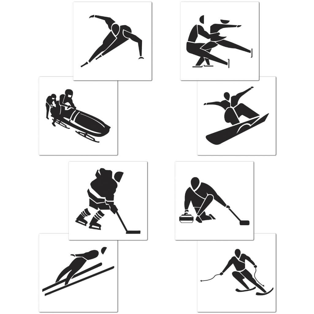 Winter Sports Cut-Outs 