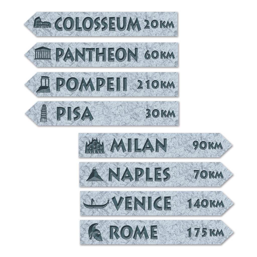 Italian Street Sign Cut-Outs 