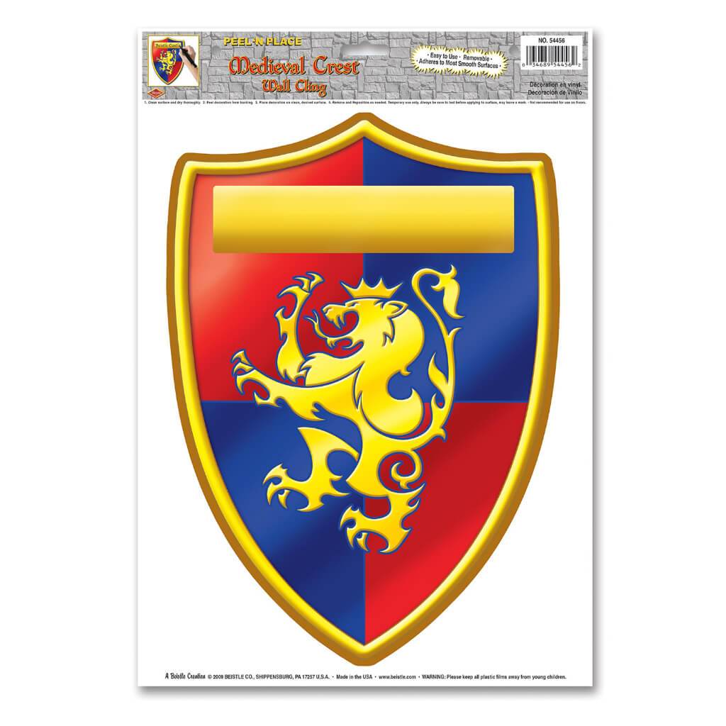 Medieval Crest Peel &#39;N Place 