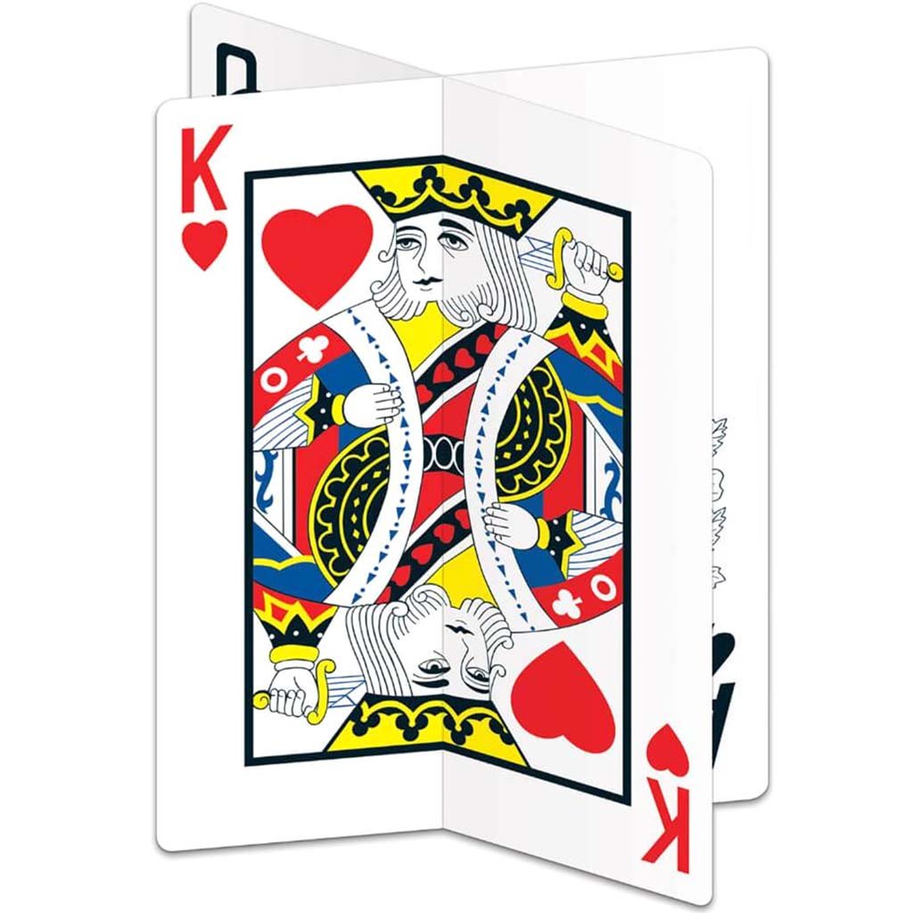 Centerpiece 3-D Playing Card 