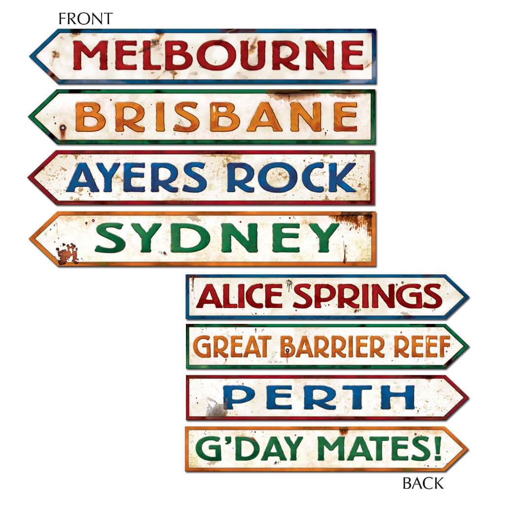 Australian Street Sign Cut-Outs 