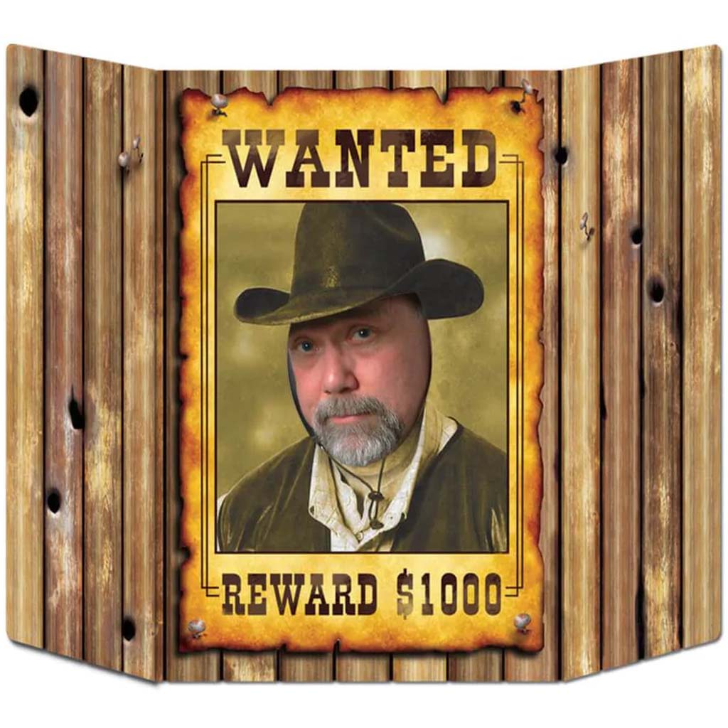 Wanted Poster Photo Prop 