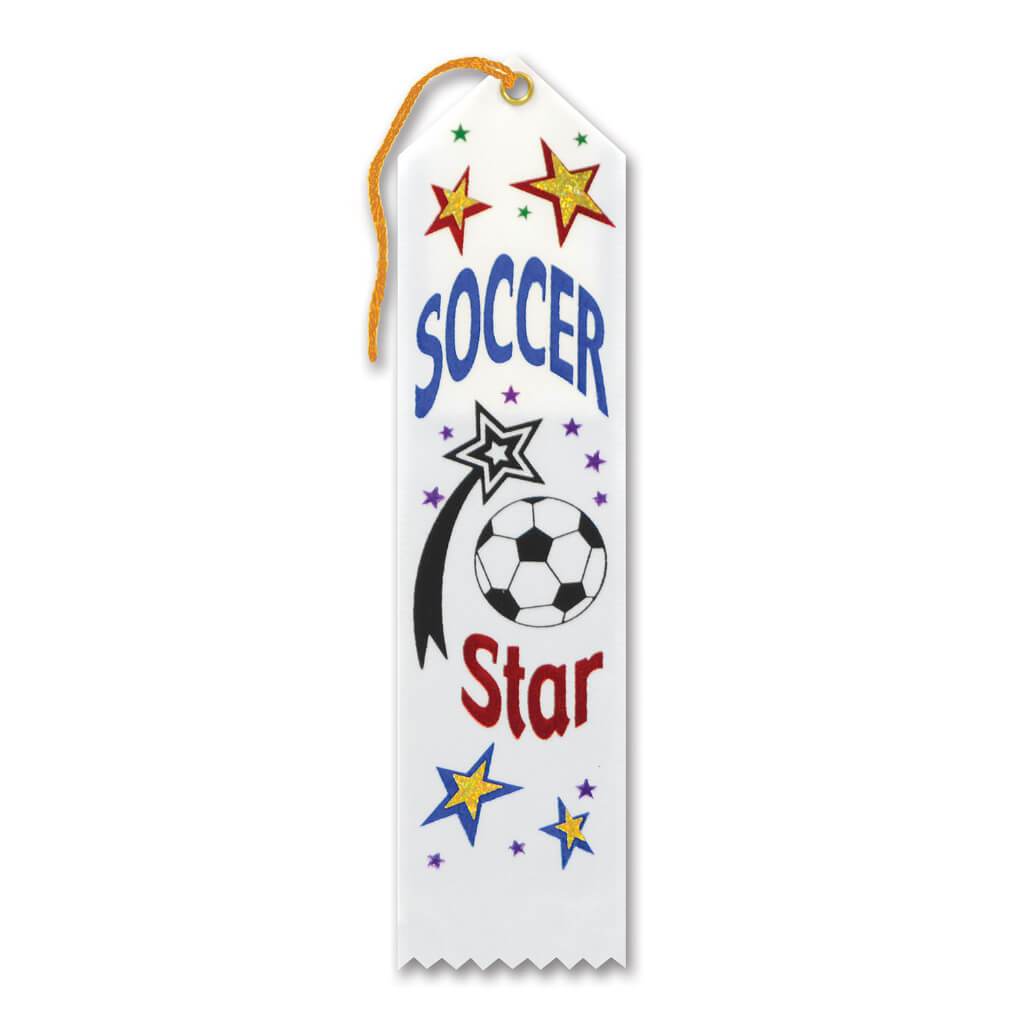 Soccer Star Award Ribbon 