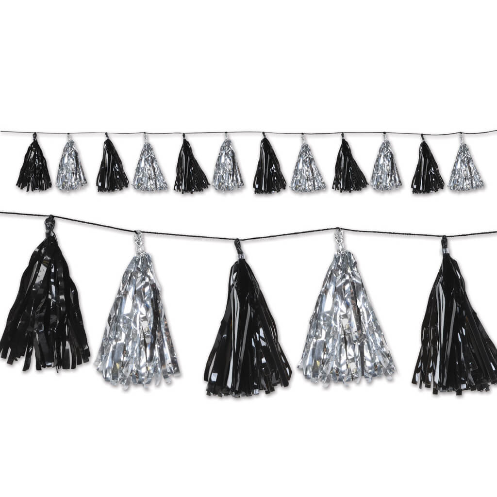 Metallic Tassel Garland Gold Orange