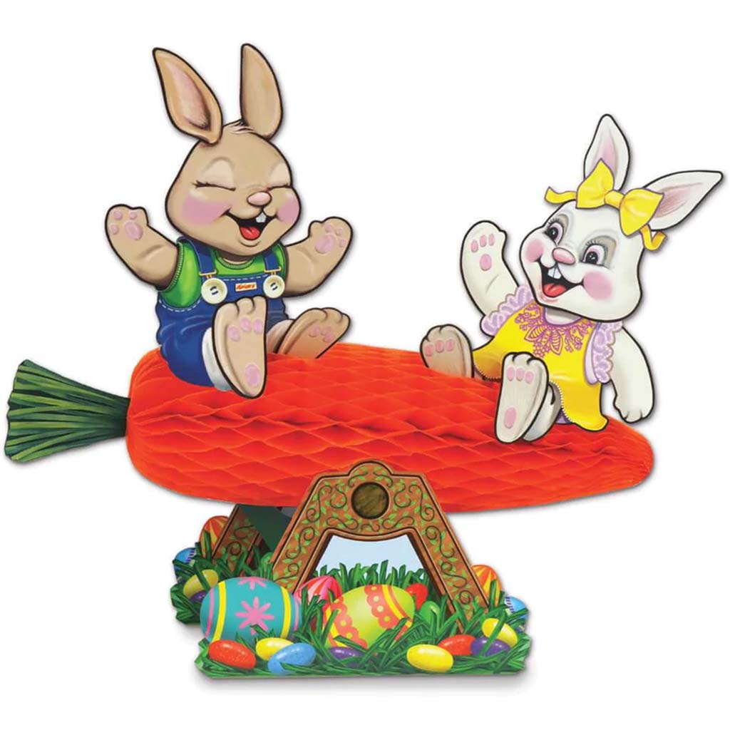 Carrot Seesaw with Bunnies 