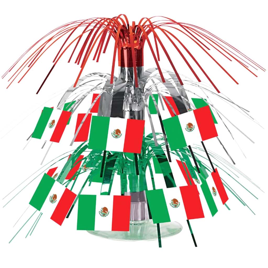 Mini Cascade Centerpiece Mexican Flag 