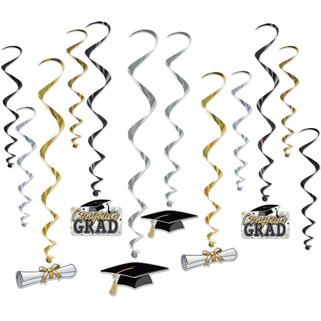 Graduation Whirls 17in Multicolor 