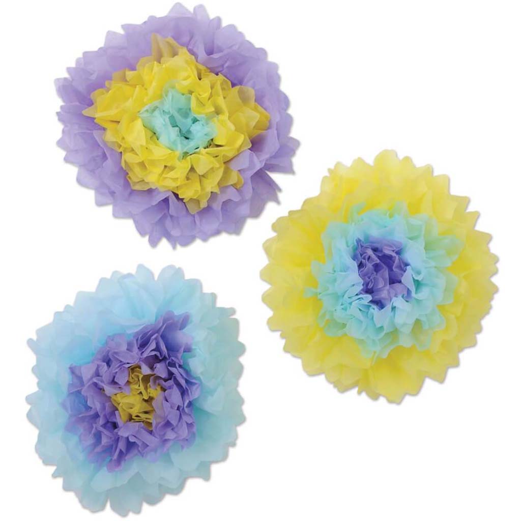 Tissue Flowers Multicolor 