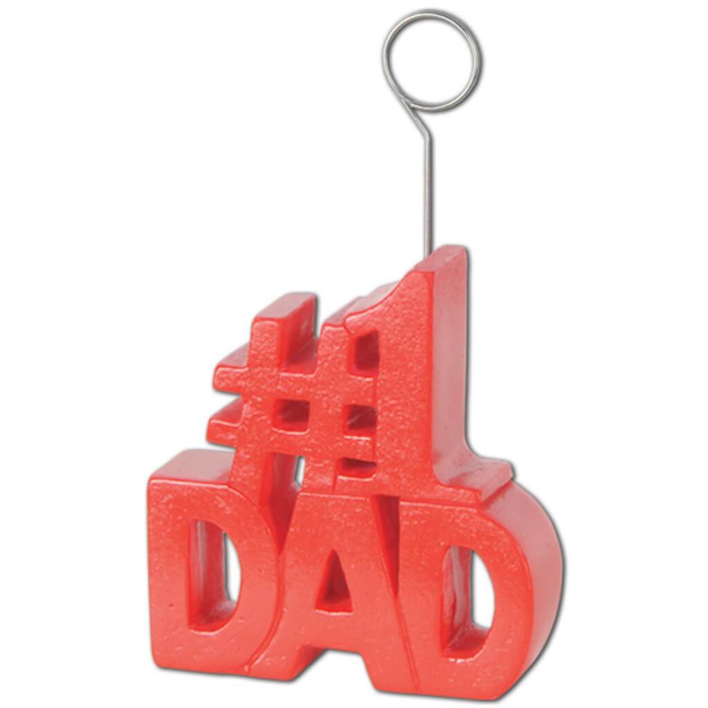 #1 Dad Photo/Balloon Holder 