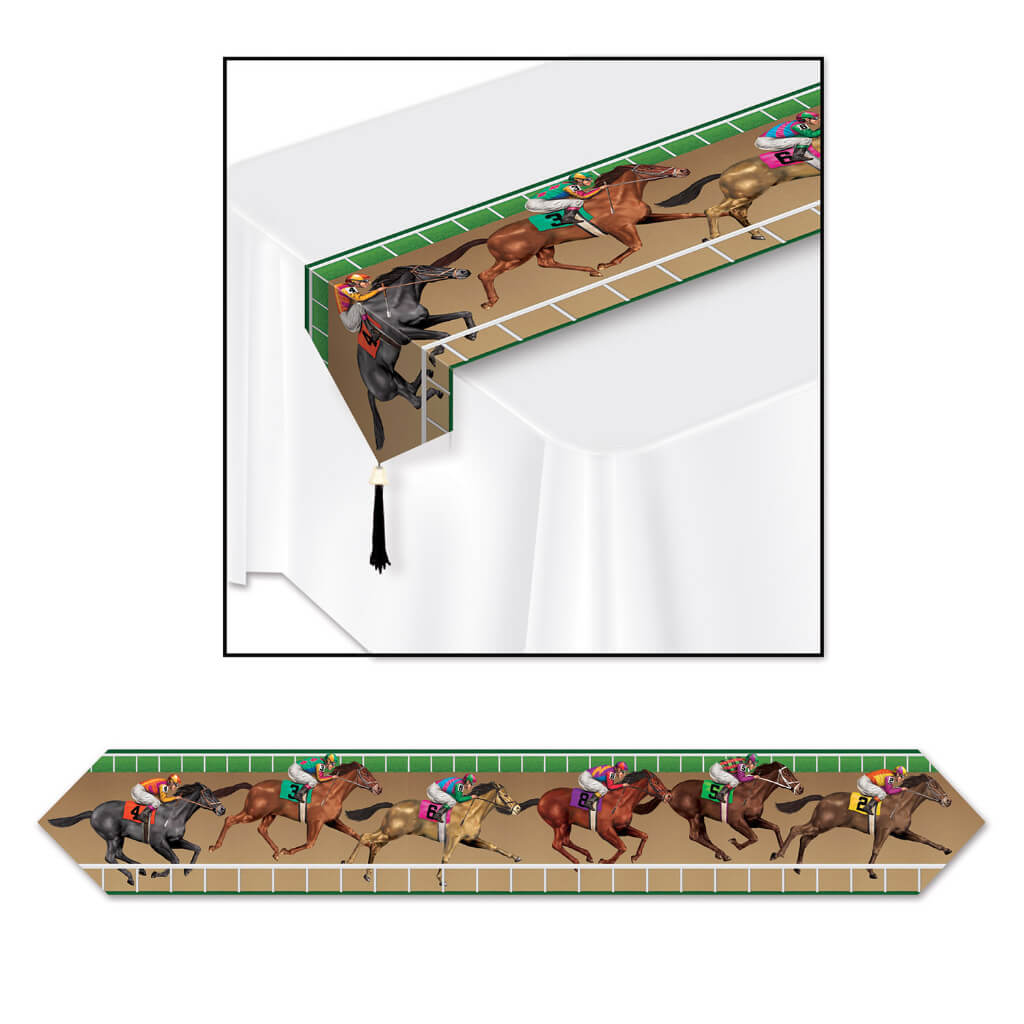 Table Runner Horse Racing Printed 