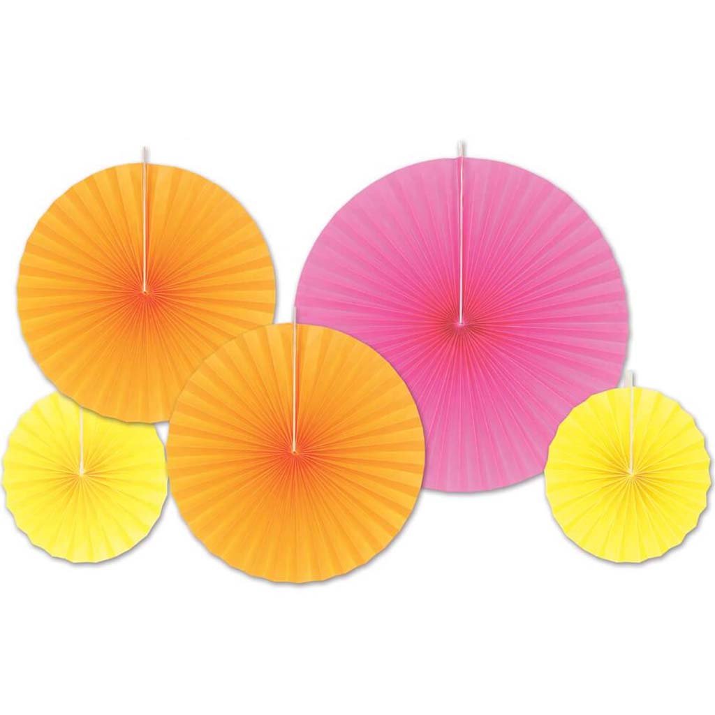 Paper Fans Multicolor Accordion 